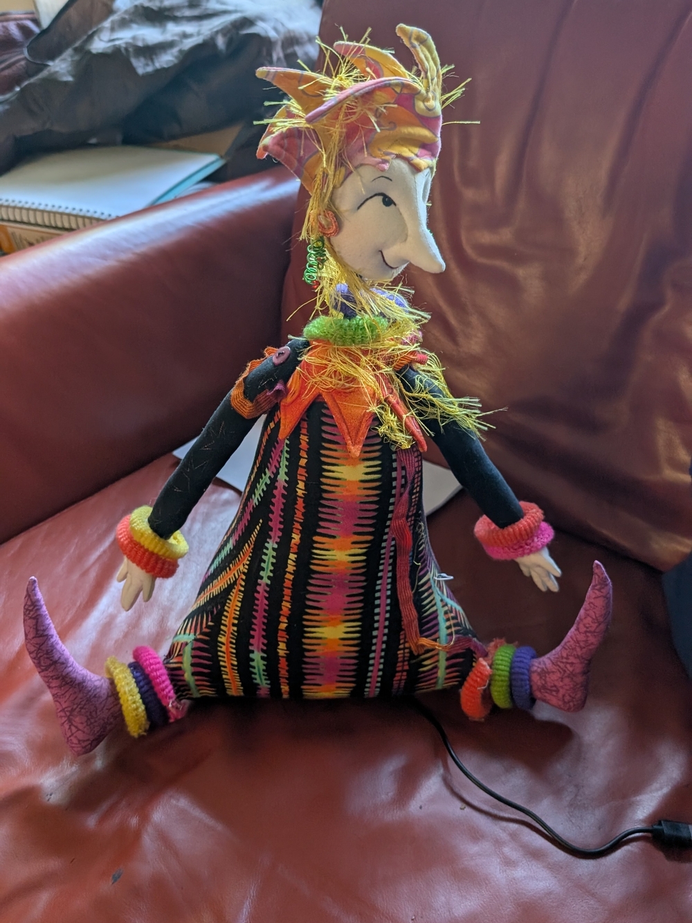 Colorful Jester Plush Doll - Multicolor  ;Collective